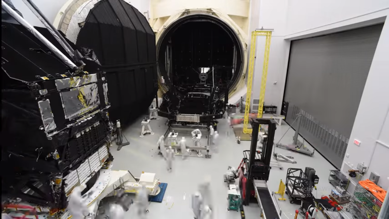 James Webb Space Telescope Cryogenic Testing Time Lapse 